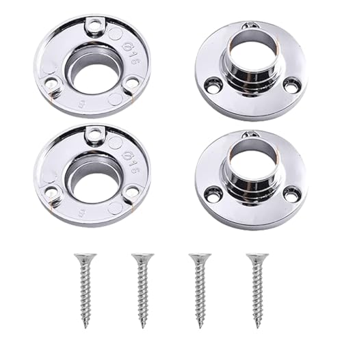 Metallrohranschlüsse Ardrobe Flanschstecker Schrankgelenk Zur Garderobeunterstützung In House & Commercial Use Easy Installation Closet Brackets von MLWSKERTY