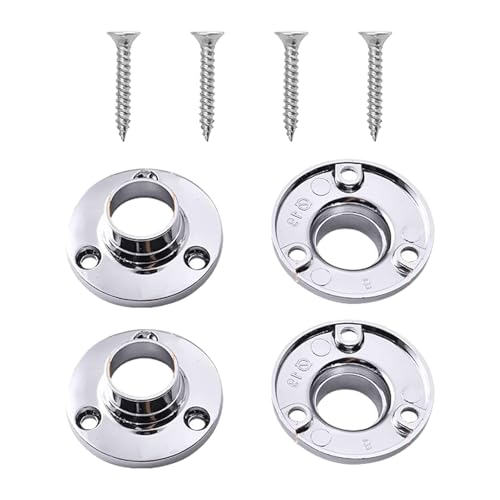 Metallrohranschlüsse Ardrobe Flanschstecker Schrankgelenk Zur Garderobeunterstützung In House & Commercial Use Easy Installation Closet Brackets von MLWSKERTY