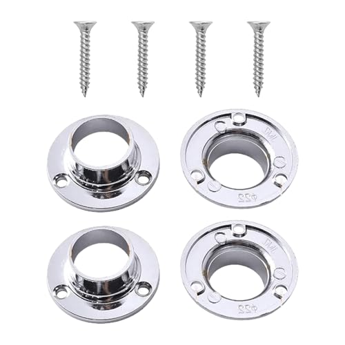 Metallrohranschlüsse Ardrobe Flanschstecker Schrankgelenk Zur Garderobeunterstützung In House & Commercial Use Easy Installation Closet Brackets von MLWSKERTY