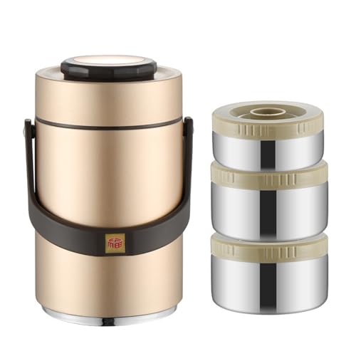 Nicht Stahlstahl Isolierter Lebensmittelbehälter Mit Stapelbarem Design Mittagsbehälter Für Heiße Mahlzeiten Goldene Lunchbox Isolierte Suppe Vakuumflasche Nicht Stahlstahl Isolierter Lebensmittelbehälter Mit Stapelbarem Design Mittagsbehälter Für Heiße Mahlzeiten Goldene Lunchbox Isolierte Suppe Vakuumflasche von MLWSKERTY