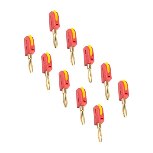Packung Von 10 4 Mm Bananenstopfen 32A Hochstromlötveröffentlichung 4mm Bananenstopfen Hochstromanschlüsse Für Handwerksprojekte Electronics Steckverbinder Packung Von 10 4 Mm Bananenstopfen 32A Hochstromlötveröffentlichung 4mm Bananenstopfen Hochstromanschlüsse Für Handwerksprojekte Electronics Steckverbinder von MLWSKERTY