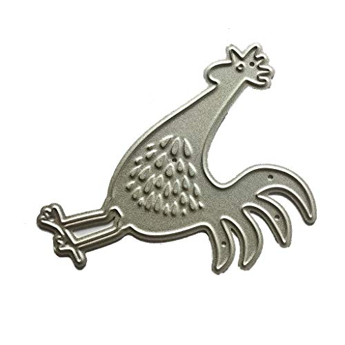 Rooster Metal Cutting Stempel Stencil Scrapbooking Album Stamp Paper Card Prägierung Dekoration Handwerk Leder Schnittstäbchen Rechteck von MLWSKERTY
