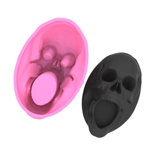 Sukkulente Blumentopf Silikonform Schädel Stifthalter Aufbewahrung Box Behälter Punk Skelett Pflanzer Harz Schädel Silikon Juwelierschachtel Stifthalter Blumentopf von MLWSKERTY
