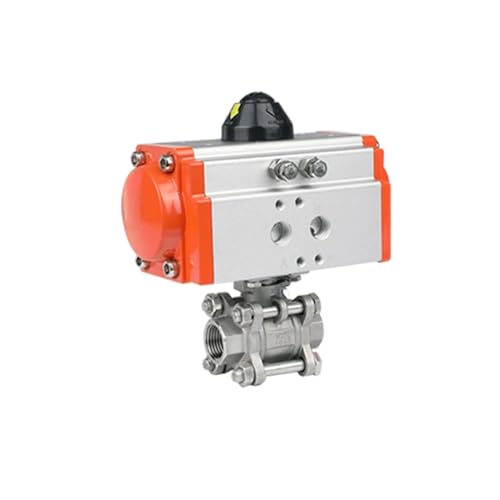 DN50 2 Zoll Q611F-16P pneumatischer Innengewinde-Kugelhahn mit Gewinde, dreiteiliger Set-Endschalterfilter mit Magnetventil(G_DC24V) von MLYHQFMV