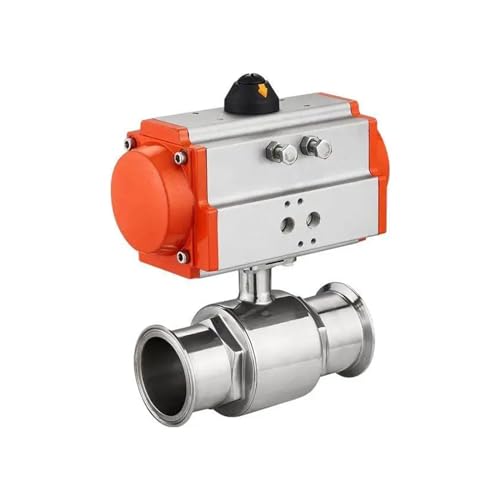 DN8 DN10 DN15 DN20 DN25 Kugelhahn zweiteiliger Hülsentyp Hochplattform 304 doppeltwirkender Zylinder(63mm) von MLYHQFMV