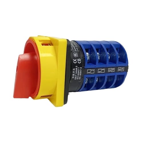 MLYHQFMV Nockenschalter 690 V 32 A Vorhängeschloss-Umschalter Drehschalter EIN/AUS 2 Positionen 4-polige Anschlüsse YMW26-32/4GS MLYHQFMV Nockenschalter 690 V 32 A Vorhängeschloss-Umschalter Drehschalter EIN/AUS 2 Positionen 4-polige Anschlüsse YMW26-32/4GS von MLYHQFMV