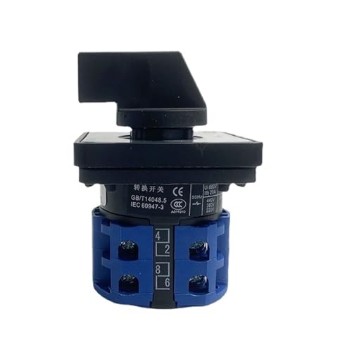 MLYHQFMV Wahlschalter Drehschalter 20A 2 Pole 3 Position Elektrischer Umschalter LW26-20D0401/2 MLYHQFMV Wahlschalter Drehschalter 20A 2 Pole 3 Position Elektrischer Umschalter LW26-20D0401/2 von MLYHQFMV
