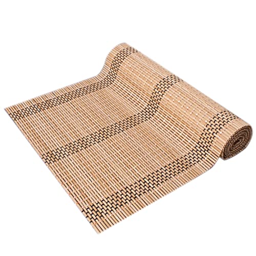 MLYY Tischläufer Bambus-Tischläufer-Tischsets, Hitzebeständige, rutschfeste Teematte, für Küche Restaurant Teehaus, 12" 16" 20" 24" breit (Size : 40x210cm(16"x82.6")) von SHANGMAOYO