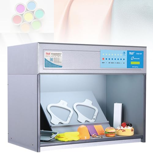 4/5/6 Lichtquellen-Beurteilungsschrank, Farbabstimmungsbox Farbabstimmungsschrank Lichtquellen Farbschrank Stoff Textilkleidung Farbschrank Gerätewerkzeug für Geräte Gewerbe,5lightsources von MLYYYDSS