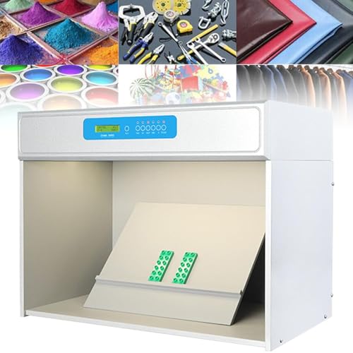 Farbabstimmungsschrank, Farbbeurteilungsschrank mit 4/5/6 Lichtquellen, Labor-Farbabstimmungs-Leuchtkasten-Testgerät für den Stoff-Textil-Kleidungsdruck,4lightsources von MLYYYDSS