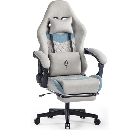 Gaming Stuhl, Ergonomischer Gaming-Stuhl mit Fußstütze, Racing Gaming Chair Kopfstütze Verstellbarer Computerstuhl Höhenverstellbar Lendenwirbelstütze für Homeoffice und Gamin Gaming Stuhl, Ergonomischer Gaming-Stuhl mit Fußstütze, Racing Gaming Chair Kopfstütze Verstellbarer Computerstuhl Höhenverstellbar Lendenwirbelstütze für Homeoffice und Gamin von MLYYYDSS
