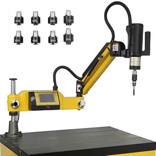 Gewindeschneidmaschine 0–312 U/min M3–M16 Elektrische Gewindeschneidmaschine Hochgeschwindigkeits-Universal-360°-Gewindeschneidmaschine mit 8-teiligem ISO-Spannzangensatz von MLYYYDSS