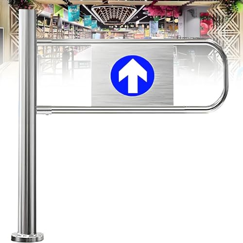 MLYYYDSS Universelles Sicherheitstor für den Supermarkteingang, automatisch schließende, unidirektionale Tür für Geschäfte, Bibliotheken, Supermärkte, Fabriken, Schuleingangstor Leftdoor-50x100cm von MLYYYDSS