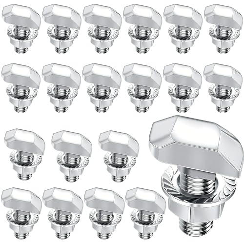 20 Stück M6x16MM Hammerkopfschrauben – Edelstahl A2-70 – Mit Sperrzahnmuttern & Flanschmuttern – Für PV-Solar Montageschienen, Gewächshaus & Photovoltaik (M6 X 16MM 20PCS) von MLZTINGR