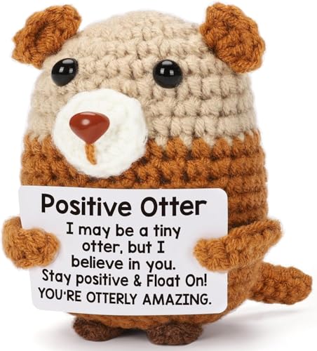 MLZTINGR Positive Crocheted Hunde Geschenke – Emotionales Trosttier, Handgemacht, Wärmendes, Süßes Hundespielzeug, Perfekt für Freunde, Familie und Pug Liebhaber MLZTINGR Positive Crocheted Hunde Geschenke – Emotionales Trosttier, Handgemacht, Wärmendes, Süßes Hundespielzeug, Perfekt für Freunde, Familie und Pug Liebhaber von MLZTINGR