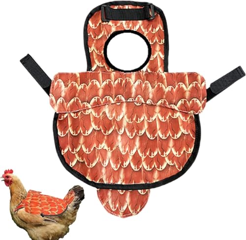 Hühnersattel, Hühner Warnweste, Mit Verstellbaren Riemen Hühnerrücken Und Seitenschutz Geflügelfederschutz Zubehör, Für Bauernhöfe Und Im Freien Schützen Hühner Hühnersattel, Hühner Warnweste, Mit Verstellbaren Riemen Hühnerrücken Und Seitenschutz Geflügelfederschutz Zubehör, Für Bauernhöfe Und Im Freien Schützen Hühner von MLordoarf