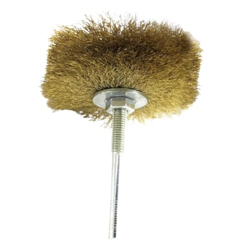 MLqkpwy Drahtbürste zur Rostentfernung von Bohrern, Drahtbürste für Bohrer, Radbürste aus Messingdraht für Bohrer, rotierende Bürste für Bohrer, Klebstoffentfernung von MLqkpwy