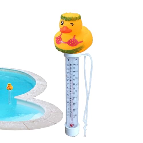 MLqkpwy Pool Temperaturzähler, Schwimmbad Temperaturzähler Schwimmbad Temperaturzähler für Duck, Badetemperaturzähler für Duck, Ente, Pool von MLqkpwy