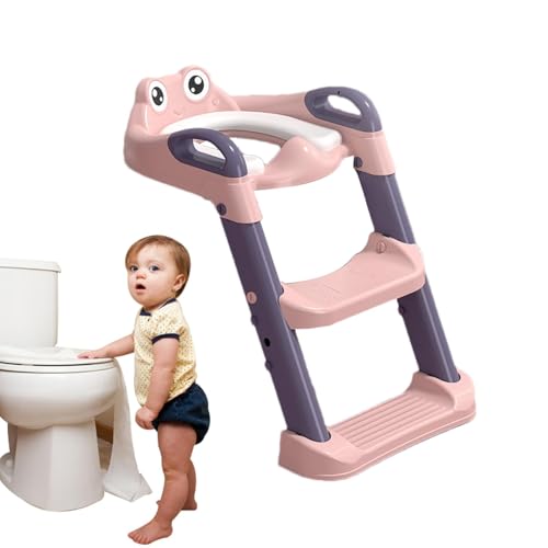 MLqkpwy Töpfchenleiter Töpfchensitz mit Stufen Töpfchentrainer Toilettentrainer Faltbarer Toilettensitz Töpfchensitz über der Toilette mit Griffen, Trittleiter zum Lernen der MLqkpwy Töpfchenleiter Töpfchensitz mit Stufen Töpfchentrainer Toilettentrainer Faltbarer Toilettensitz Töpfchensitz über der Toilette mit Griffen, Trittleiter zum Lernen der von MLqkpwy
