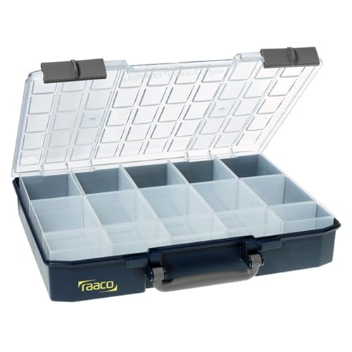 raaco CarryLite 80 5x10-15: Leicht Sortierbox für Werkstatt, mit 15 Einsätze für Kleinteile, Traglast 13 kg, Sichere Aufbewahrung, Transparenter Deckel, 33 x 41.3 x 7.9 cm raaco CarryLite 80 5x10-15: Leicht Sortierbox für Werkstatt, mit 15 Einsätze für Kleinteile, Traglast 13 kg, Sichere Aufbewahrung, Transparenter Deckel, 33 x 41.3 x 7.9 cm von Raaco