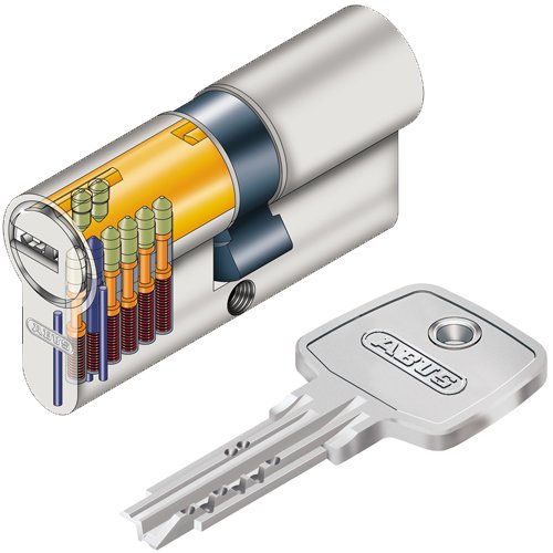 ABUS - EC550 NP 10/35 - Tür-Halbzylinder, Garagenschloss von FORMAT