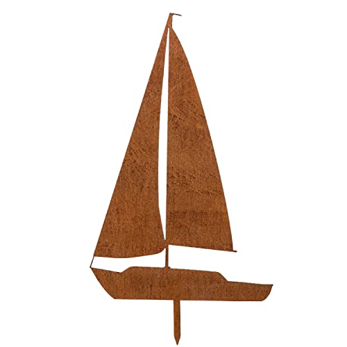 MM Steel Styles Edelrost Segelboot Gartenstecker-einfach einsteckbare Rostdeko aus hochwertigem Cortenstahl für Garten, Teich - Gartendeko rost MM Steel Styles Edelrost Segelboot Gartenstecker-einfach einsteckbare Rostdeko aus hochwertigem Cortenstahl für Garten, Teich - Gartendeko rost von MM Steel Styles