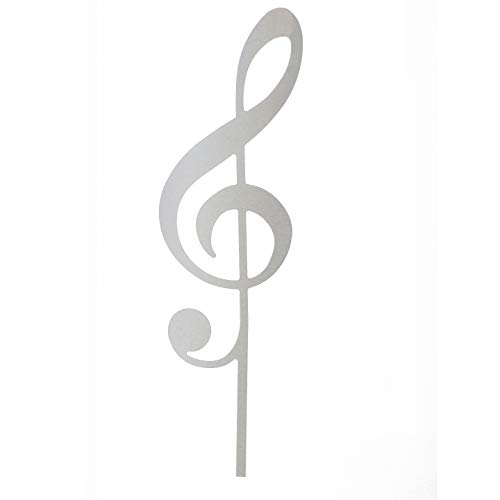 MM Steel Styles Edelstahl Notenschlüssel Beetstecker-einfach einsteckbare Gartendeko aus hochwertigem Edelstahl von MM Steel Styles