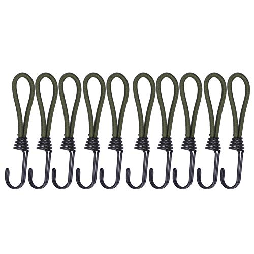 10pcs Zelt elastisches Seil mit Haken Camping Zelt Fixation Elastic Seilzubehör von MMABEUTF