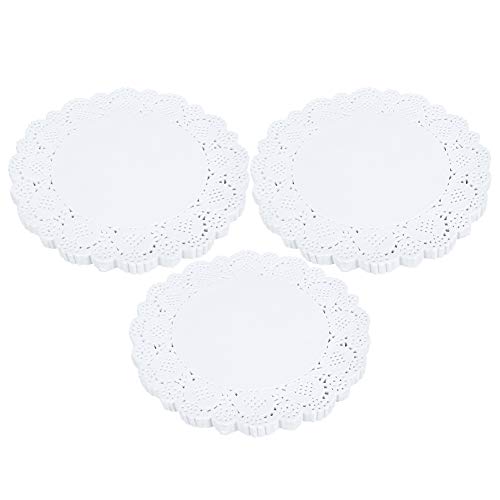 420pcs Hohlauslöschte DOILIES Paper Rock Dekorative Papier -Taschen für Kuchen Dessert Tabelle Dekoration von MMABEUTF