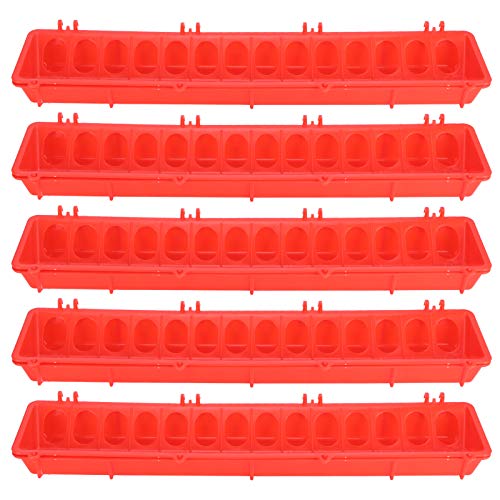 5Set Dickern Vogelfutterläder im Freien hängende Plastiktauben Fütterungsvorrichtung Käfigzubehör rot 5Set Dickern Vogelfutterläder im Freien hängende Plastiktauben Fütterungsvorrichtung Käfigzubehör rot von MMABEUTF