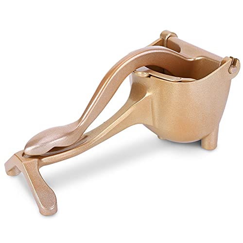 Aluminiumlegierung tragbarer Haushaltshandbuch Citrus Squeezer Küchenwerkzeug für Zitronenorange Grapefruit in schwarzem Gold (Gold) von MMABEUTF