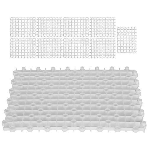 Aquarium -Isolationsplatine Multifunktions -Isolationbodenfilterplatte für Fischtankteiler, haltbares PVC -Material, 10 Stcs (Weißer Controller) von MMABEUTF