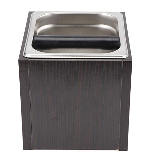 Edelstahl -Kaffeegelände klopfen Box mit Holzbehälter für Zuhause und Büro von MMABEUTF