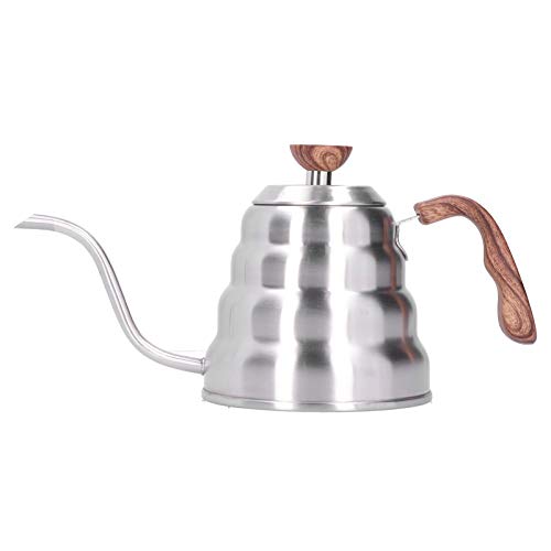 MMABEUTF Edelstahl gießen über Kaffee Tee Wasserkocher Gänsehals uf Töpfe Küchengeräte (1.2l) von MMABEUTF