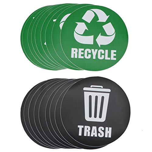 Für 18 Prozent für Umweltetiketten Recycling -Mülleimer -Aufkleber, selbstklebend wasserdicht, für Müll kann Dekoration dekorieren von MMABEUTF
