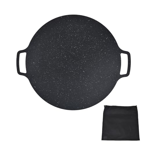 Für Koreanisch, für BBQ Grill Pfanne, Eisen -beständige, beständige Runde für Schweinebauch Pfannkuchen (41 cm) von MMABEUTF