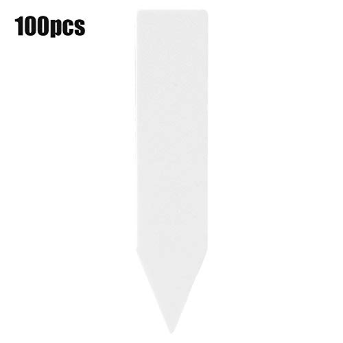 Für Plastik, 100 PCs Blumenpflanze Samen Name Stake -Tag -Etikett Marker (Weiß) von MMABEUTF