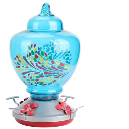 Für den Innenhof, für Vogelfutter, farbenfrohe Malerei, Wasserfütterungsinstrument für Kolibris (E) von MMABEUTF