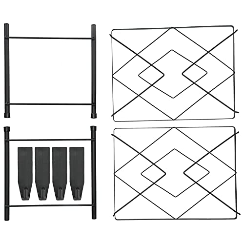 Für die Küche, für Multi -Layer, für freistehende Ständchen, für Elektromocher, für Kochgeschirrregal, Pot Rack Pan Organizer Halterregal (Schwarzer Quadratkinder-Rack Second Stock (Bodenstufe)) von MMABEUTF