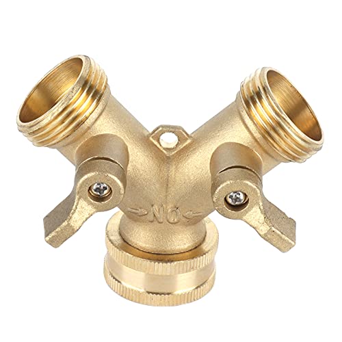 G3/4 y Form 2 Messingschlauchsplitter mit Wasser Wasserhahnkugelventil für Garten Gewächshaus G3/4 y Form 2 Messingschlauchsplitter mit Wasser Wasserhahnkugelventil für Garten Gewächshaus von MMABEUTF