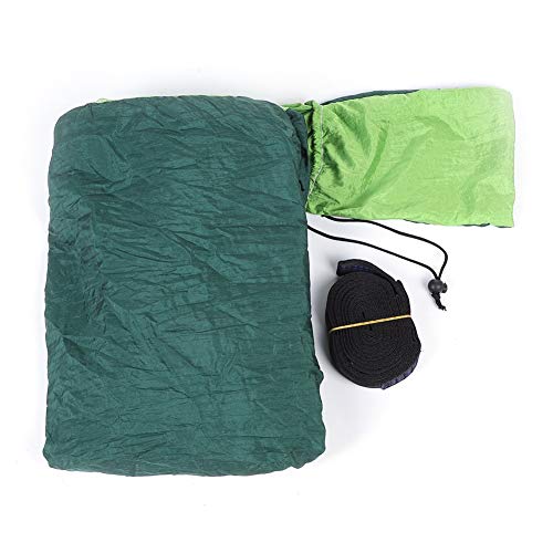 Hängematte hängendes Bett langlebig komfortable Campingreiseschwung [Outdoor] (Obstgrün und dunkelgrün) von MMABEUTF