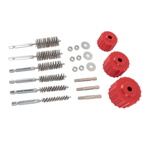 Kupfer-Rohr reiniger Power Bohrrohr Reinigungs bürste Edelstahl Draht Borsten Löten Vielseitiges Set von MMABEUTF