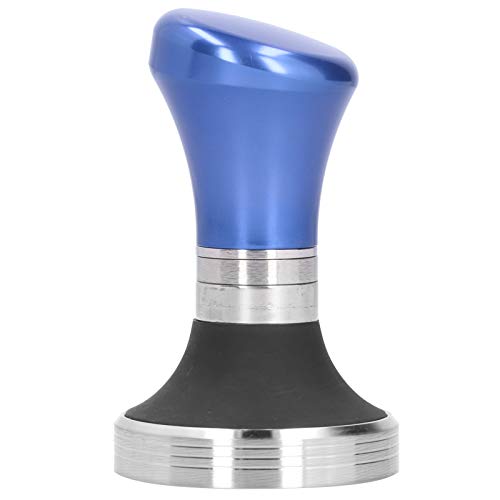 MMABEUTF 58mm flache Kaffee-Manipulation Edelstahl-Basis Kaffeepulver-Hammer-Küchen zubehör (Blau) von MMABEUTF