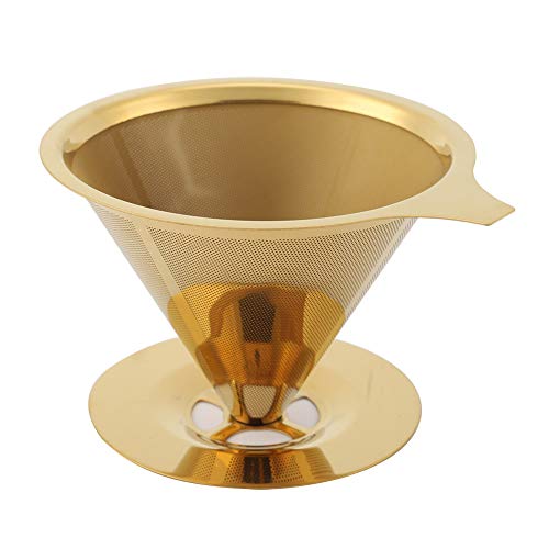 MMABEUTF Edelstahlgold gießen über den Kaffee -Tropf -Filter mit Tassenständer und Griff MMABEUTF Edelstahlgold gießen über den Kaffee -Tropf -Filter mit Tassenständer und Griff von MMABEUTF