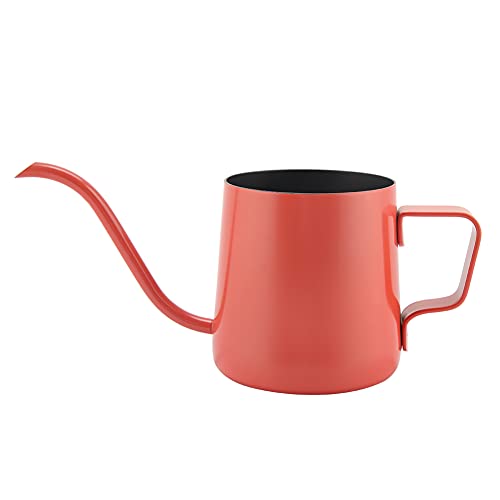 MMABEUTF Edelstahlkaffee Tropftopf Kettlenarrow Spout für kontrolliertes Gießen und köstliches Brauen (Rot) von MMABEUTF