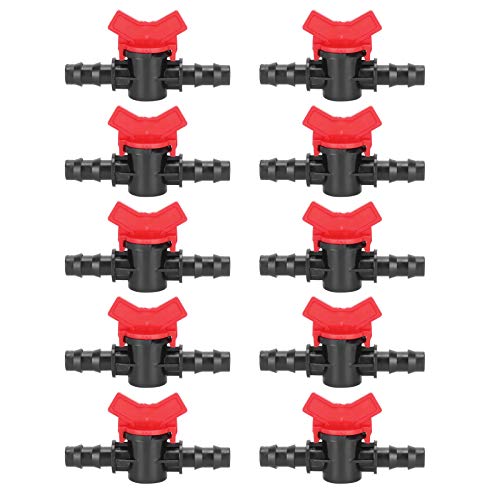 MMABEUTF Für Gartenbewässerung 10pcs 1/2 Schlauchstachelbalken-Inline-Ventil-Bewässerungsanpassungen von MMABEUTF