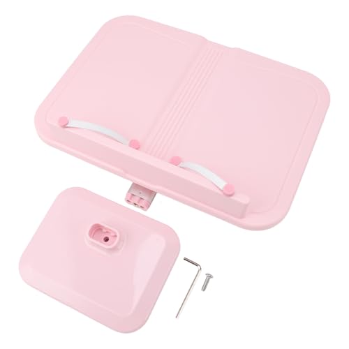 MMABEUTF Für Pink für ein verstellbares Buchständer mit Seitenclips zum Lesen von Tablet Rezept Kochbuch Lehrbuch (Hubtyp) von MMABEUTF