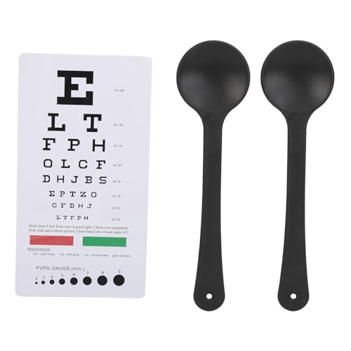 MMABEUTF Für Pocket, für Eye Chart-Doppelseitiges Vision-Augentest-Werkzeug mit 2 Stück Okk luder von MMABEUTF