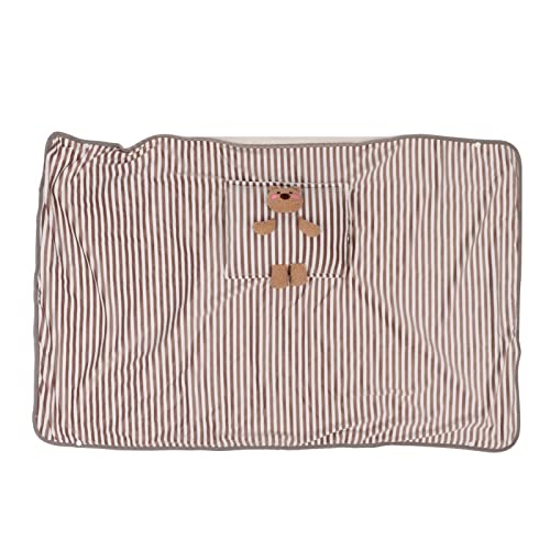 MMABEUTF Für die Polyester -Elektrikdecke, USB 5V, tragbare waschbare thermostatisch, für zu Hause (Bear Striped Coffee) von MMABEUTF