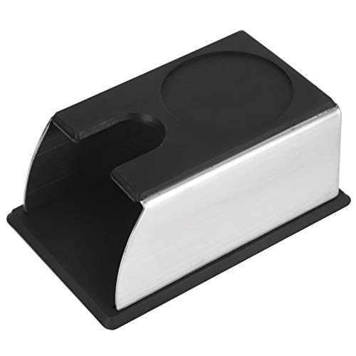 MMABEUTF Kaffeestampferhalter Ständer Rack Tamping Station Matte Kaffeewerkzeugzubehör für Kaffeeliebhaber (Schwarz) von MMABEUTF